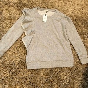 7 for all mankind. Sweater with ruffle.
